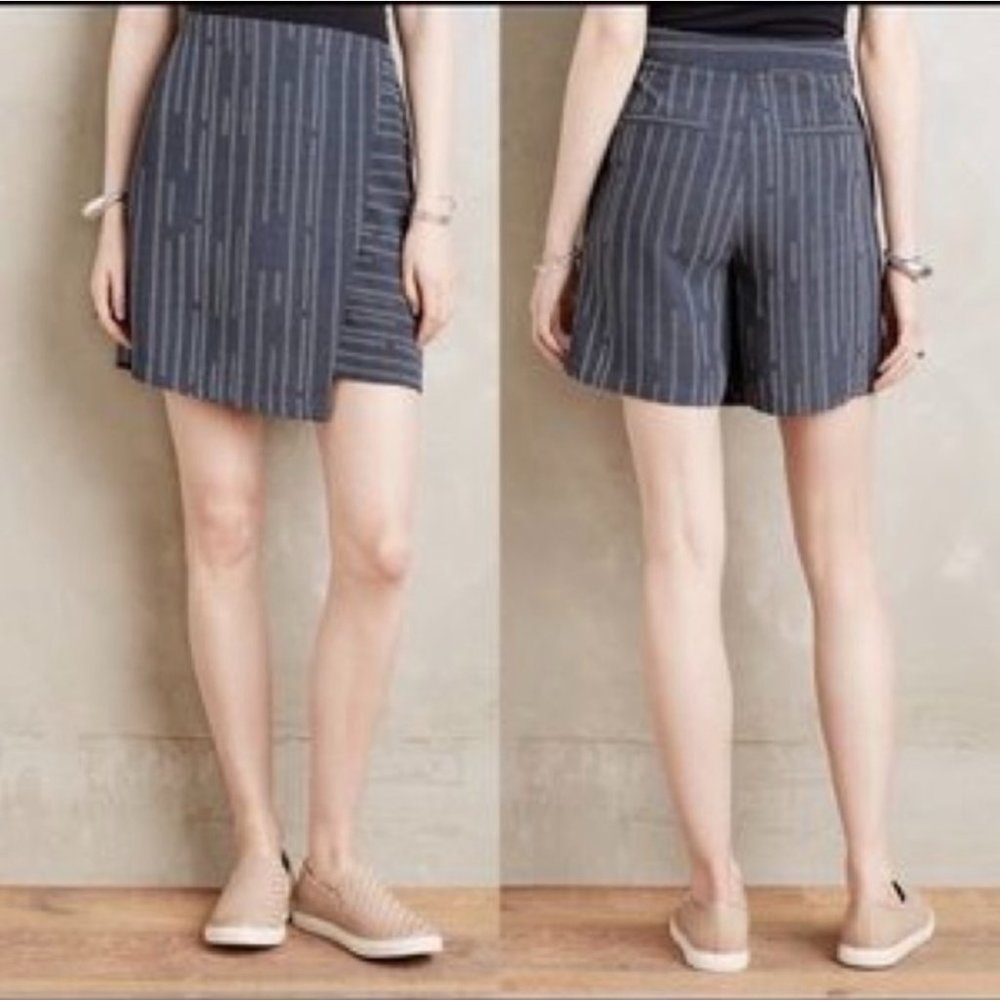 Anthropologie Elevenses Peoria Side Zip Skort Size 4